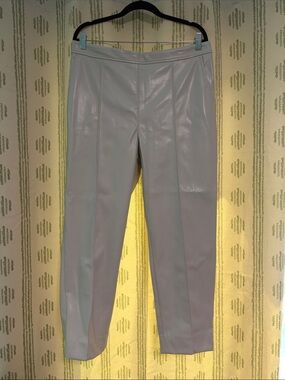 Banana Republic Women’s Tailored Faux Leather Pants in Ivory/Beige